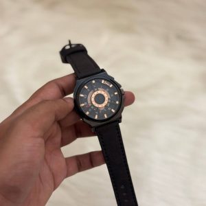 লেদারের বেল্ট ঘড়ি (ব্লাক কালার)